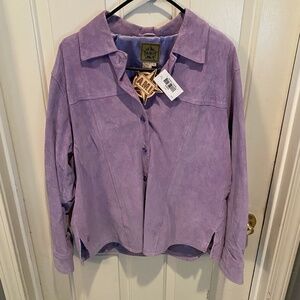 Light Purple Suede Vintage AMI jacket